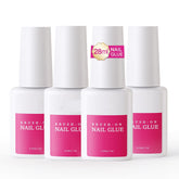 Best Nail Glue 28ml For Tips, Best Long Lasting Nail Glue for Press On, Safe Nail Glue for Acrylic Nails 0.92 oz(4PCS)