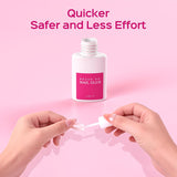 Best Nail Glue 28ml For Tips, Best Long Lasting Nail Glue for Press On, Safe Nail Glue for Acrylic Nails 0.92 oz(4PCS)