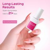 Best Nail Glue 28ml For Tips, Best Long Lasting Nail Glue for Press On, Safe Nail Glue for Acrylic Nails 0.92 oz(4PCS)