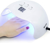 Best Gel Nail Machine UV LED Nail Polish Lamp 40W LED Light with 3 Timers and LCD screen