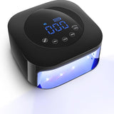 UV LED Nail Lamp Cordless 48W Best Rechargeable Nail Dryer Machine with 4 Timer Setting for Nail Polish