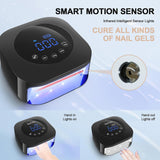 UV LED Nail Lamp Cordless 48W Best Rechargeable Nail Dryer Machine with 4 Timer Setting for Nail Polish