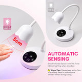 Mini UV Nail Lamp, 10W Rechargeable UV Light Nails for Gel Polish, Professional Nail Lamp with Auto Sensor & 4 Timer