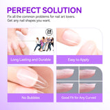Best Super Glue 6 in 1 For Fake Nails, Salon Nail Glue 2PCS For Nail Tips, Uv Glue For Nails