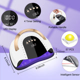 Best Professional Nail Lamp 68W Gel Nail Dryer Desk Light with 4 Timers Setting for Home DIY Manicure