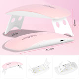 6W LED Curing Lamp for Nails Gel Nail Dryer with USB Curing Lamp Professional Nail Art Tool Accessory