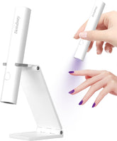 Professional UV Nail Lamp Nail Light with 2 Timers Mini U V LED Nail Lamp Handheld with Stand Rechargeable USB Cordless