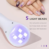 UV LED Light Rechargeable for Nails Nail Dryer Resin Art Fast-Dry Machine Gel Dryer for Nails 5V USB