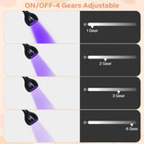 3W Mini Gelish LED Lamp with Gooseneck, Portable Clamp Gel Nail Light with USB Charge