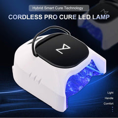 86W Wireless Rechargeable UV LED Nail Curing Lamp Cordless Nail Dryer for Gel Nails, Manicure, Pedicure