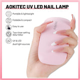 UV Light Lamp for Nails UV Fingernail Light for UV Gel Polish Nail Glue with USB Cable for Curing