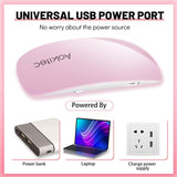 UV Light Lamp for Nails UV Fingernail Light for UV Gel Polish Nail Glue with USB Cable for Curing