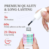 Extra Strong Nail Glue 15ML, Nail Glue Gel Uv for Press Ons, Cheap Nail Glue Long Lasting Nail Tips