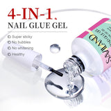 Extra Strong Nail Glue 15ML, Nail Glue Gel Uv for Press Ons, Cheap Nail Glue Long Lasting Nail Tips