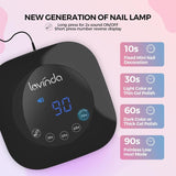 54W Normal Nail Polish Dryer, Professional Nail Lamp Gel with Auto Sensor Fast Curing