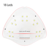 Nail Light 54W Portable Professional Curing Lamp for Gel Nails LED Light Lail Lamp
