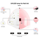 Nail Light 54W Portable Professional Curing Lamp for Gel Nails LED Light Lail Lamp