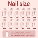 24 Pcs Advanced Best Glue On Nails That Last, Luxurious Rhinestone Design Reusable Fake Nails