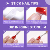 Professional Brush on Nail Glue on acrylic nails Best Press on Nail Glue Long Lasting 7ML/0.23OZ