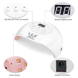 72w UV Gel Nails LED Nail Lamp with 3timers Gel Manicure Light for Gel Nail Polish Kit