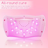 UV Nail Lamp Best with 3 Timers Nail Dryer Professional Nail UV Light for Gel Polish with Adapter