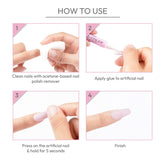 Strong Nail Glue For Nail Tips, Static Nail Glue For Nail Tips, Best Glue On Nails That Last for Acrylic Nails (Pack of 5)