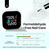 Gel Nail Glue 9 in 1 For Tips, Soft Gel Nail Glue 0.5 Fl Oz, Super Strong Brush in Static Nails Nail Glue