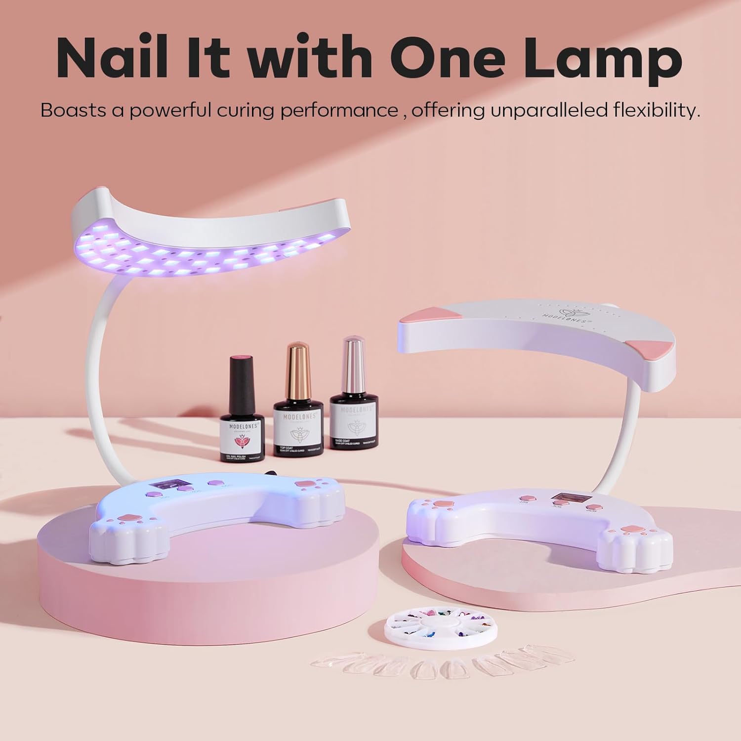 Best UV Light Lamp for Nails, UV Lamp for Nails, 48W Nail Dryer for Gel Nail Polish, Cute Meow Nail Light with 3 Timers, USB LED Nail Lamp for Fast Curing