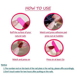 Coffin Press On Nails 24 PCS, Handmade Press On Nails for Women Girls, Best Reusable Press On Nails