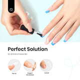 5 in 1 Best Glue For Press On Nails, Solid Gel Glue for Nail Tips and Clear Acrylic Nail, Nail Art Glue Gel Curing Needed