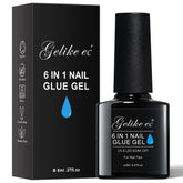 6 in 1 UV Best Glue on Acrylic Nails, False Glue on Nails for Acrylic Nails