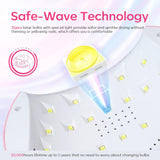 UV Light Lamp Nails 48 W Nail Dryer with 3 Timer Settings Nail Polish Dryer for Gel Nails with UV Gloves