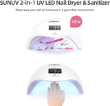 LED Gel Lamp for Gel Nail Polish with Auto Sensor Gel Nail Dryer for Girls Women