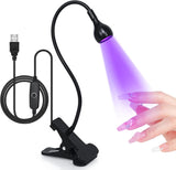 3W LED Light for Gel Nails Mini Led Nail Polish Light with Gooseneck Gel Manicure Light with USB Charge