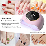 Best at-home Gel Nail Lamp 288W Nail Table Light for Gel Polish Nail Tech Lamp with 63 Beads for Gel Nails Design
