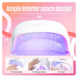 Best Regular Nail Polish Dryer for Gel Nail with 3 Timers, 72W Dryer for Gel Nail Polish Fast Curing