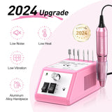 Professional Electric Nail File Nails Kit for Manicure Gel, Professional Nail Drill Machine with Sanding Bands