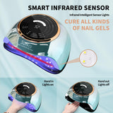 288W Normal Nail Polish Dryer with 63 LED Beads for Gel Polish UV LED Light Nails with 4 Timer Settings