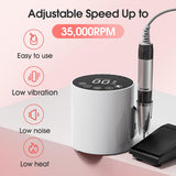Best Electric Nail Drill 11 in 1 Kit, 35000 RPM Acrylic Nail File, Electric Nail File Near Me Remove Nail Gel