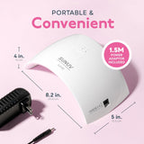 Professional UV Nail Lamp with Sensor 2 Timers Nail Dryer Machine for Gel Nail Polish Best LED Nail Lamp Pink