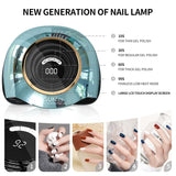 288W Normal Nail Polish Dryer with 63 LED Beads for Gel Polish UV LED Light Nails with 4 Timer Settings