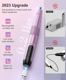 Cordless Drill Pedicure Acrylic Nail Kit Drill, 12in1 Electric Nail File Buffer Drill Machine for Acrylic Gel Nails