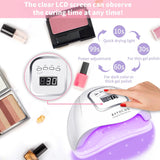 120W UV Light Lamp Nails Professional UV Nail Light for Gel Polish Nail Dryer Fast Curing