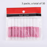 Nail Art Glue 30PCS For Nail Tips, 5 Second Nail Glue for Acrylic Nails, Long Lasting Nail Glue for DIY Nail Art, 2g/pc