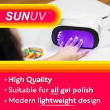 48W Gelish LED Lamp for Gel Nail Polish with 4-Timer and Sensor Gel Nail Light