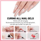 UV Light Lamp for Nails UV Fingernail Light for UV Gel Polish Nail Glue with USB Cable for Curing