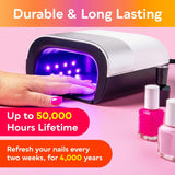 48W Gelish LED Lamp for Gel Nail Polish with 4-Timer and Sensor Gel Nail Light