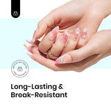 5 in 1 Best Glue For Press On Nails, Solid Gel Glue for Nail Tips and Clear Acrylic Nail, Nail Art Glue Gel Curing Needed