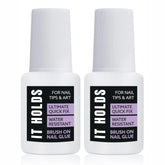 Best Strongest Nail Glue for Press On Nails, 8ml Gel Polish Glue, Strongest Fake Nail Glue for Nail Tips (Pack of 2)