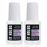 Best Strongest Nail Glue for Press On Nails, 8ml Gel Polish Glue, Strongest Fake Nail Glue for Nail Tips (Pack of 2)